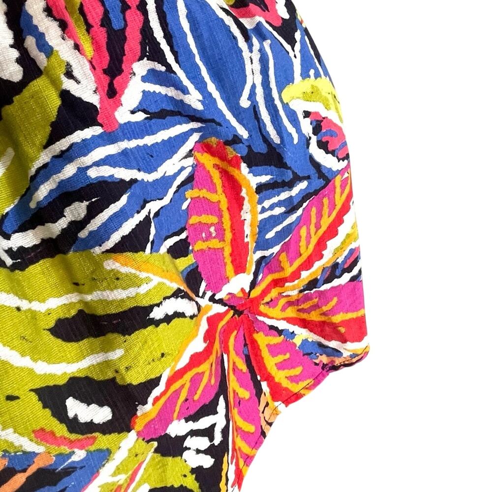 Rachel Zoe Midi Maxi Skirt Size M Colorful Tropical Print Tiered Summer Eclectic - Picture 2 of 6